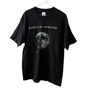 Vintage Angels & Airwaves T-Shirt Men’s Large Black Tom Delonge Blink 182 Moon